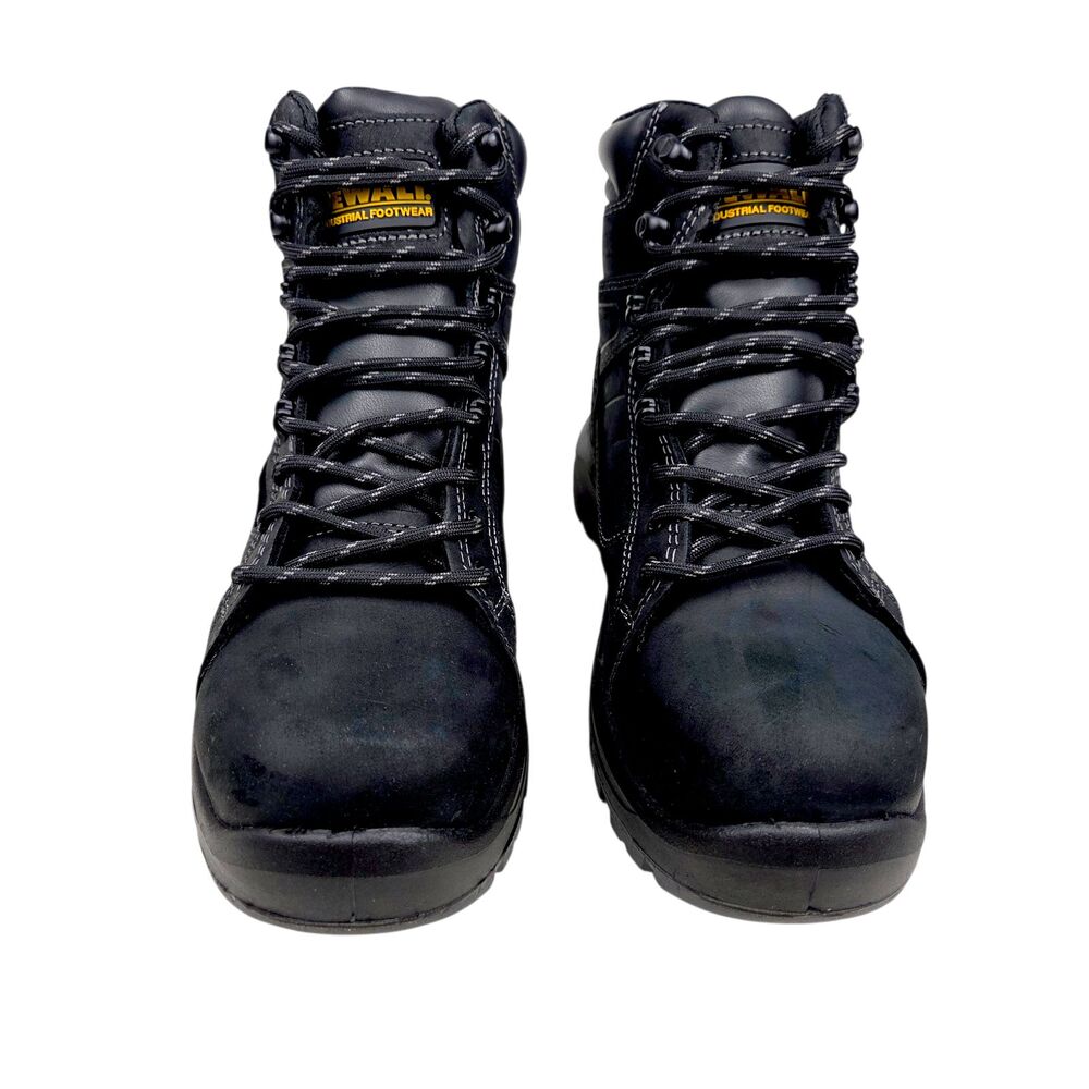 DeWalt Wheeler ST Work Boots Black Leather Oil Resist Waterproof Mens Size 7M - Picture 2 of 10
